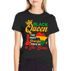 Black Queen Chess Powerful Piece In The Game Juneteenth  Affordable Price T-Shirt