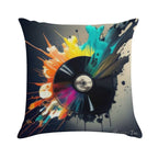 Color Explosion Vinyl Soft Style Accent Throw Pillow