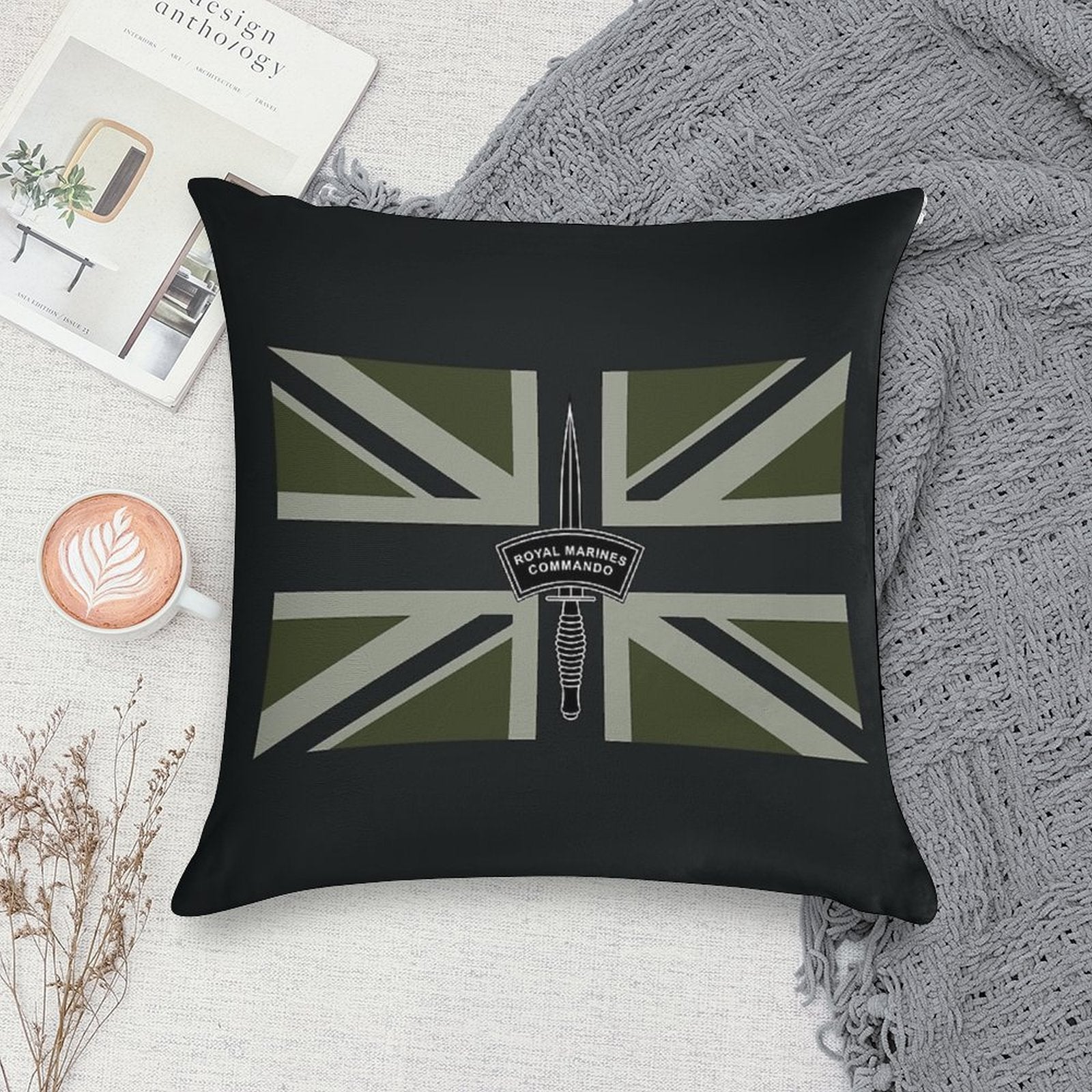 Royal Marines Commando Soft Multiple Sizes Throw Pillow