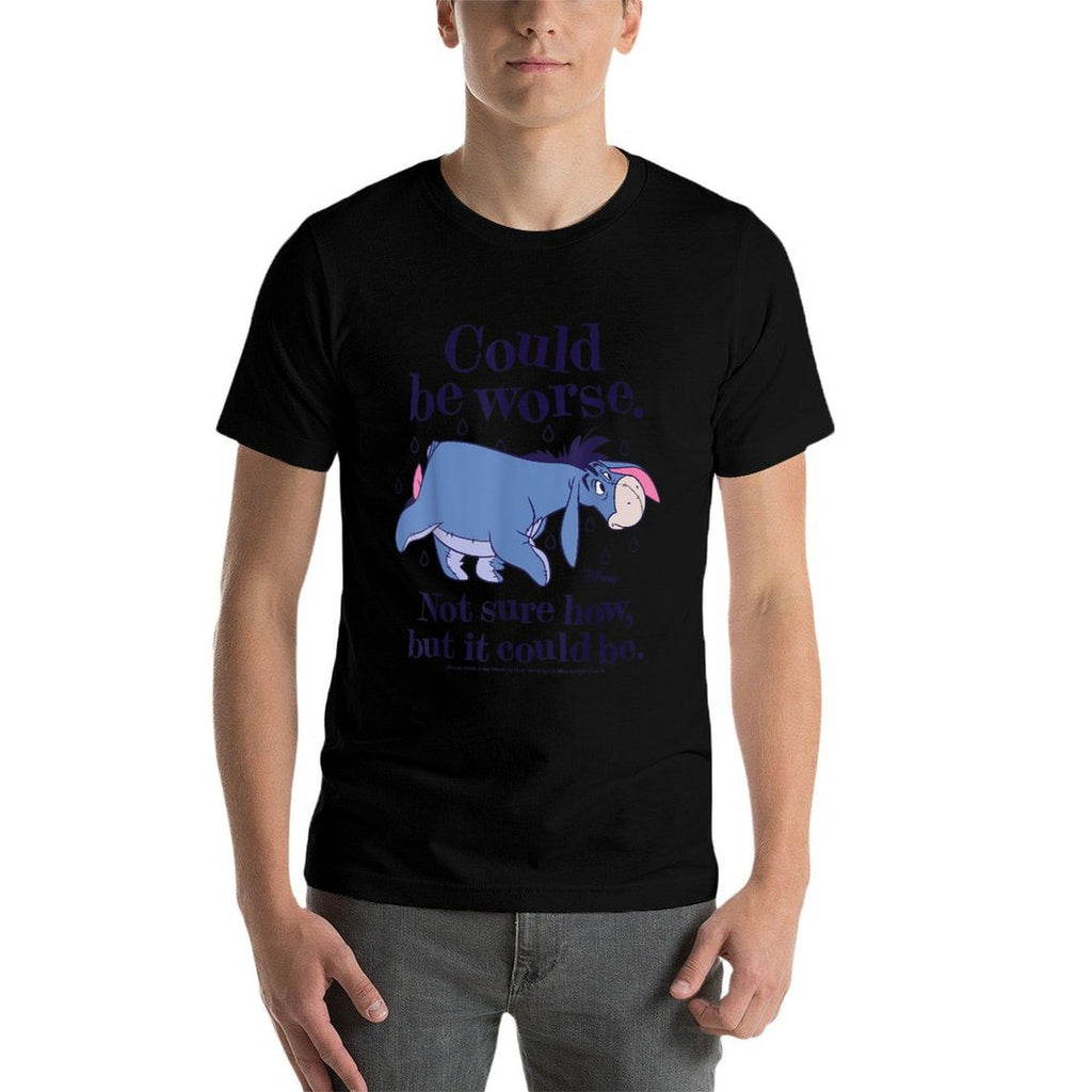 Winnie The Pooh - Eeyore Could Be Worse Not Sure How  Rolled Sleeves T-Shirt
