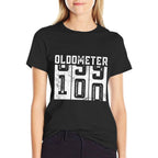 100 Year Old 100th Birthday Gifts Vintage Oldometer 99-100  Polyester Blend T-Shirt