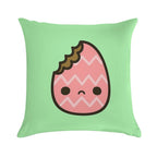 Sad Easter Egg Soft Decorative Cover Throw Pillow