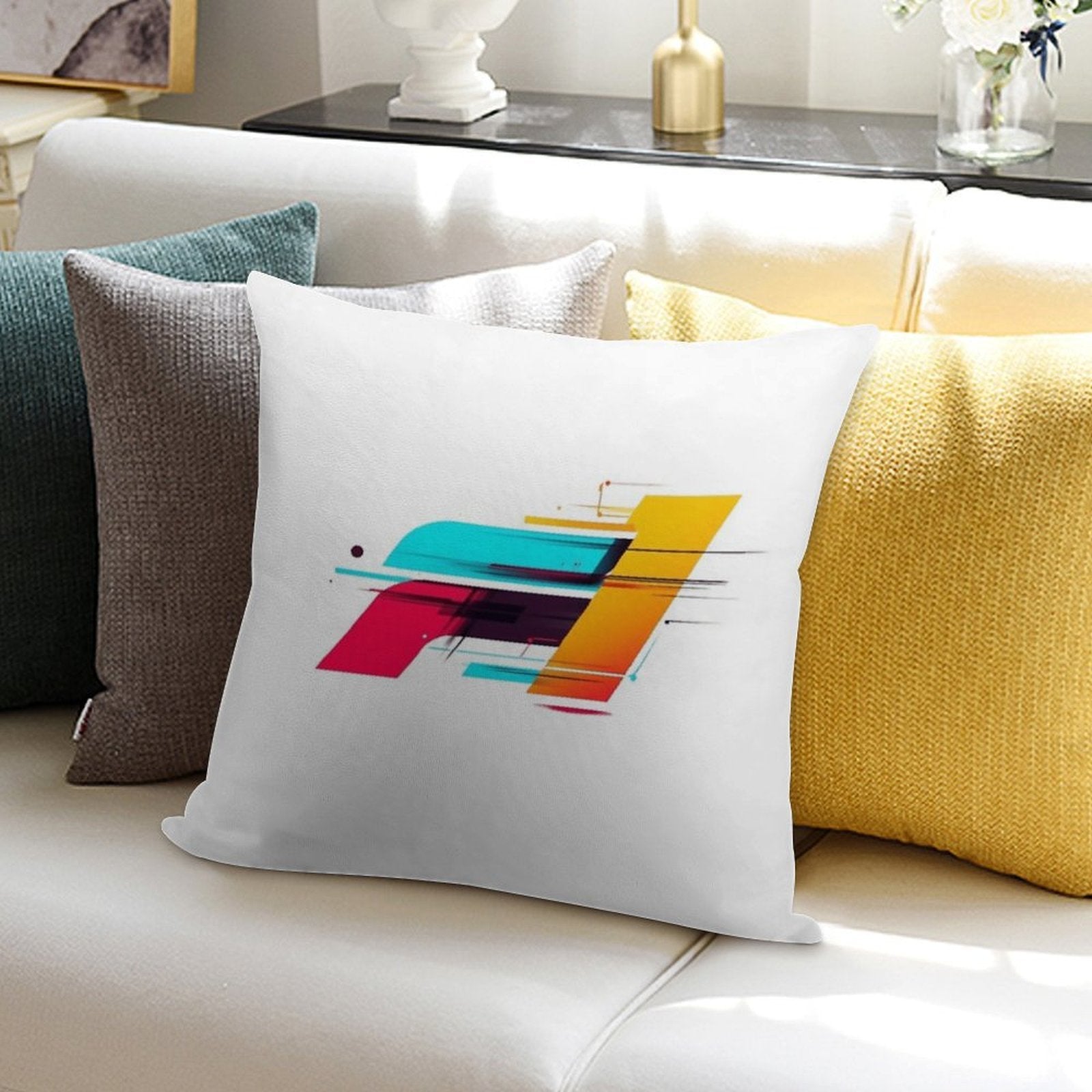 Formula 1 Modern Redesigned Logo Soft Multiple Sizes Throw Pillow
