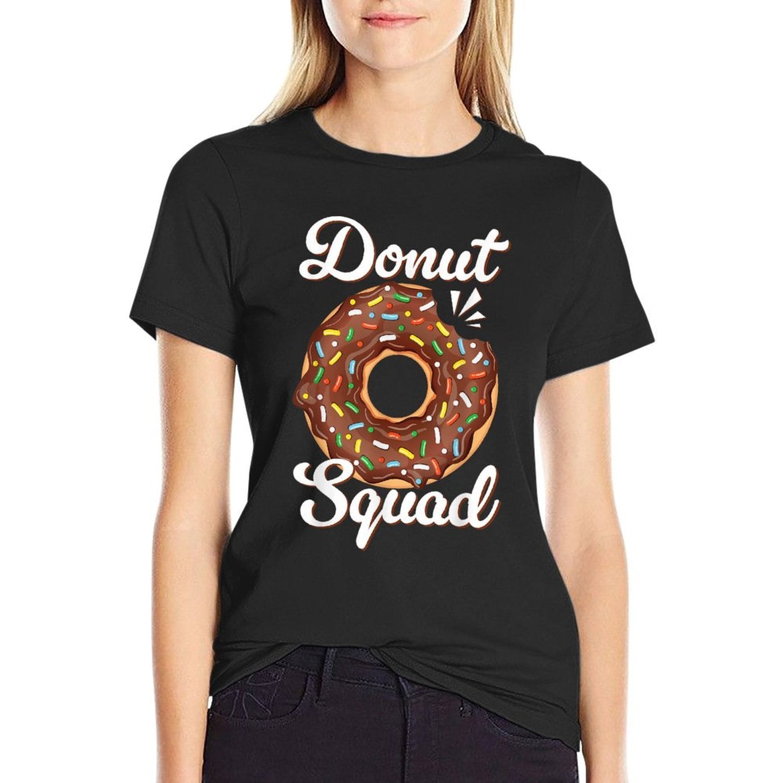 Donut Squad Chocolate Doughnut Sprinkle Birthday Kids Boys  Affordable Price T-Shirt