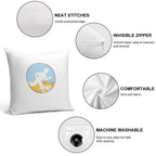 Adventurer Boy And Dog Soft Home Decor Throw Pillow