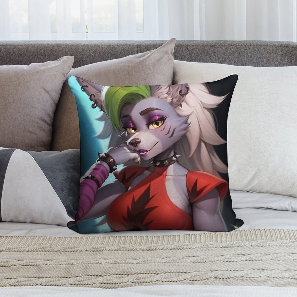 Roxanne Wolf Idle Soft Easy Maintenance Throw Pillow