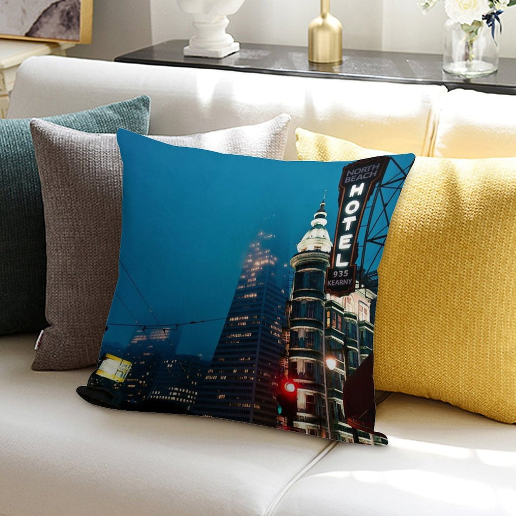 San Fran Evening Soft Luxury Feel Throw Pillow