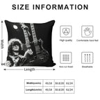 Jimmy Guitaris Poster Soft Hidden Zipper Throw Pillow