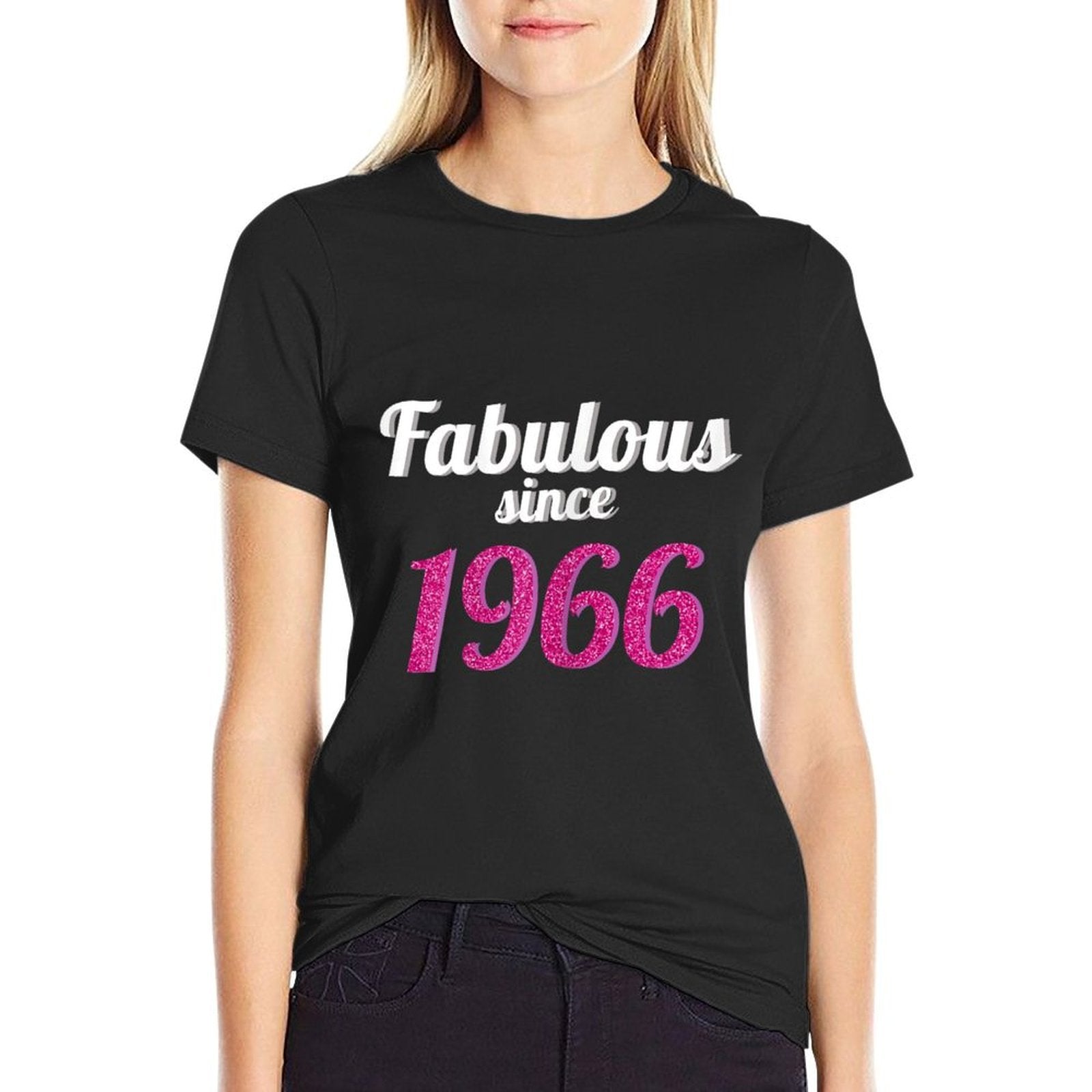 Womens Fabulous Since 1966 - 50th Birthday Gift  Relaxed-fit T-Shirt