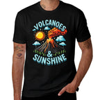 Lava Geologist Volcano Lover Volcanoes  Sunshine  Easy-care T-Shirt