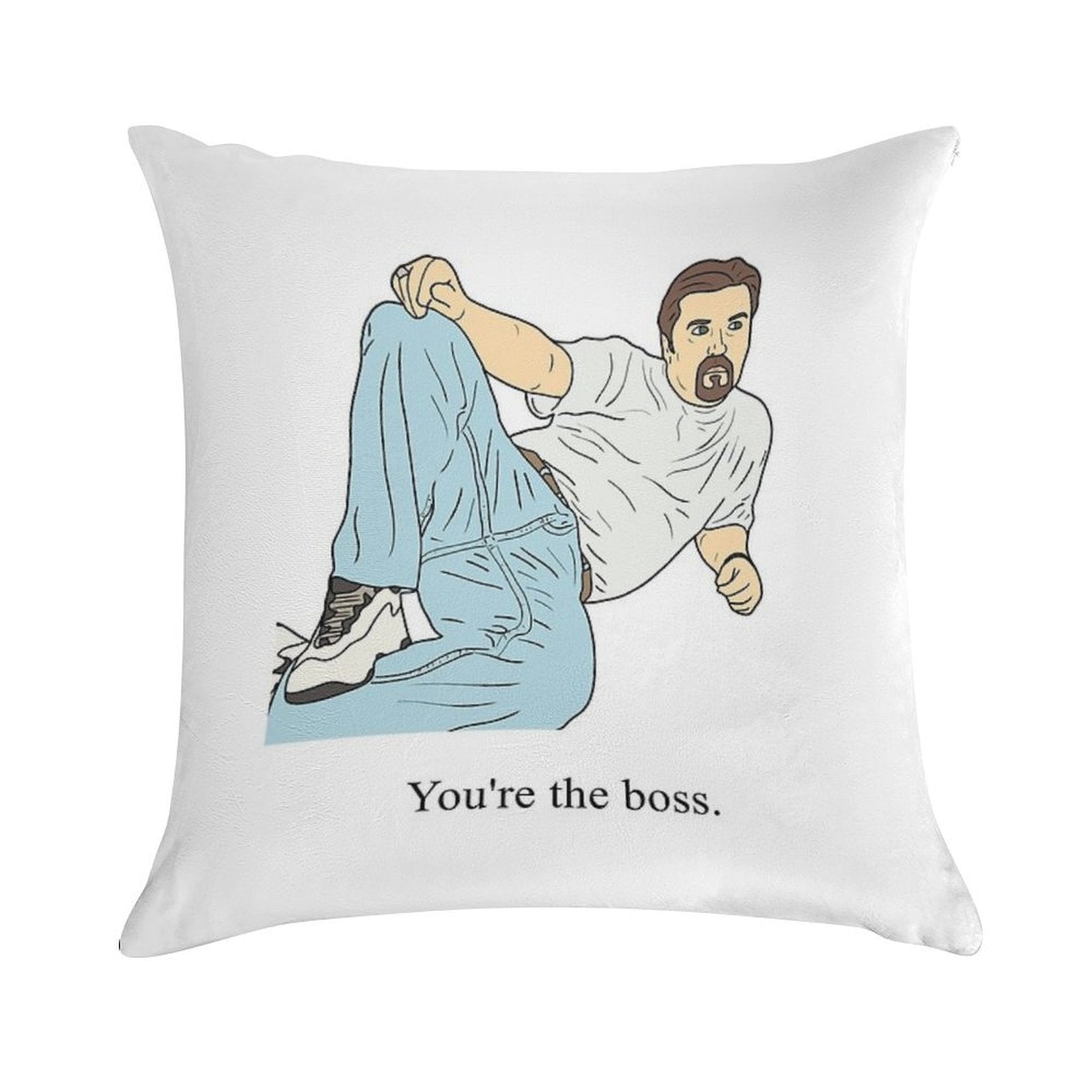 David Brent  You're The Boss Soft Easy Maintenance Throw Pillow