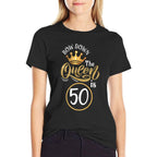 50th Birthday Bow Down The Queen Is 50 Years Funny Birthday Premium  Quick-drying T-Shirt