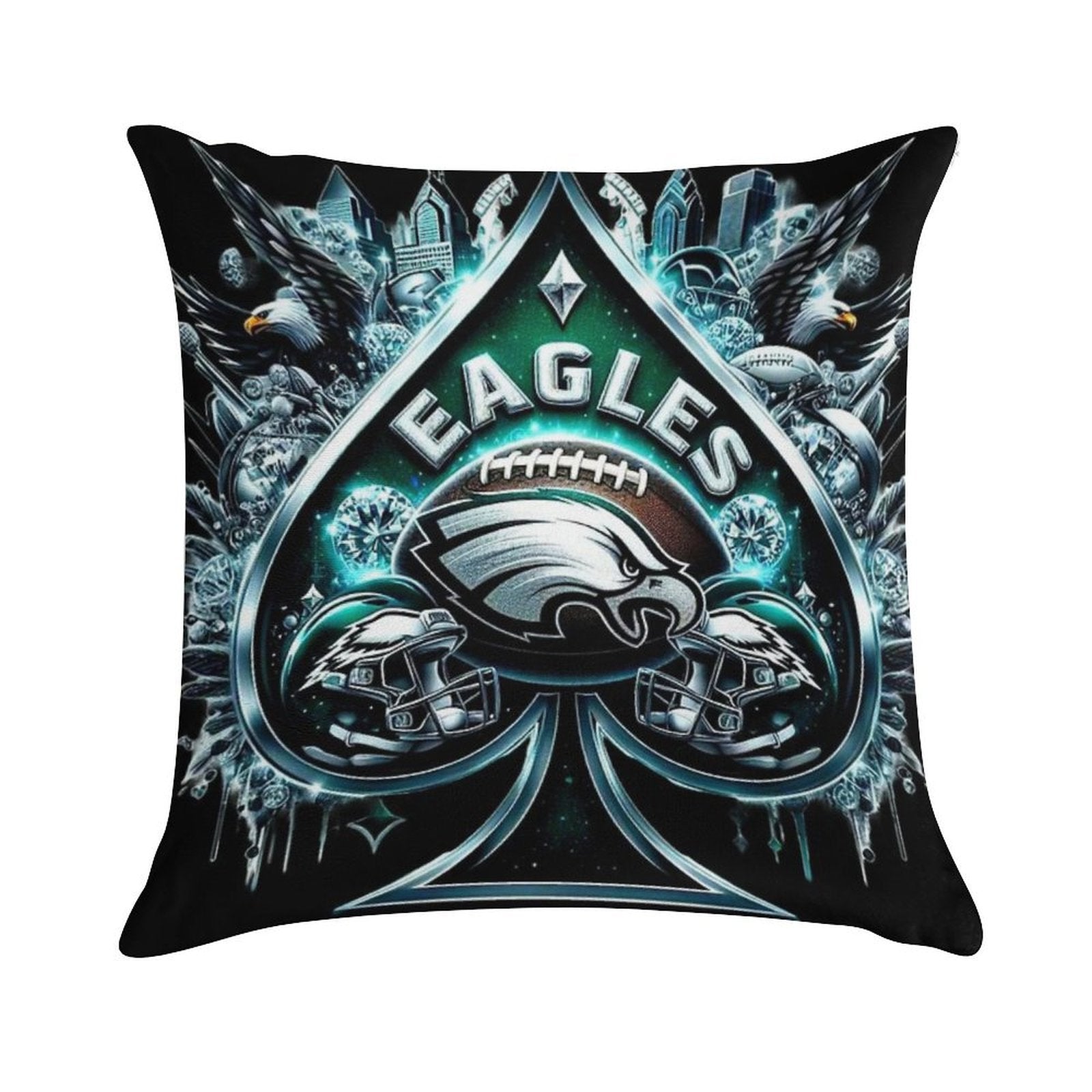 Eagles Soft Fade-Resistant Throw Pillow
