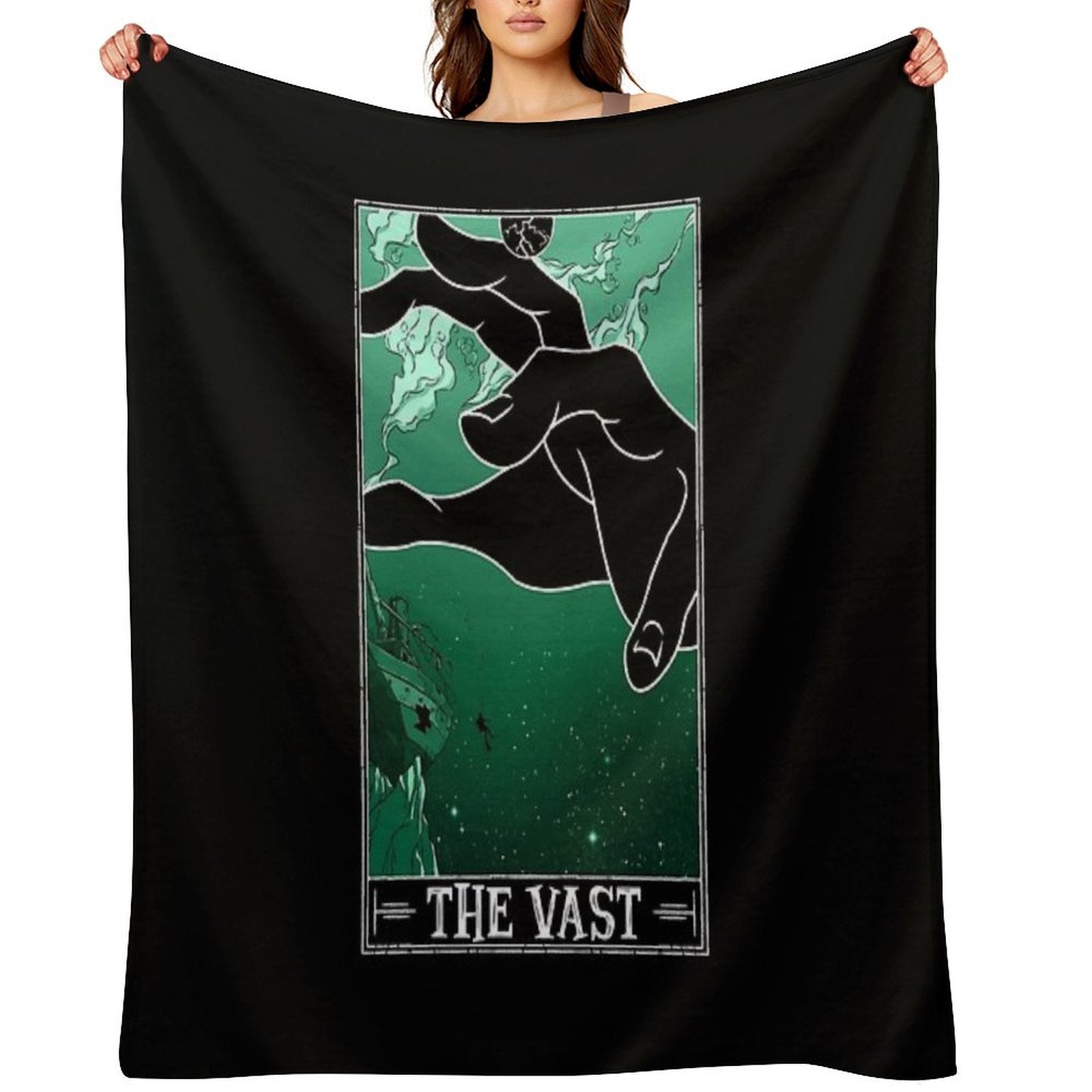 The Vast Tarotesque - (Dark) Versatility Throw Blanket
