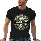4th Of July No Kings in America George Washington  Odor-resistant T-Shirt