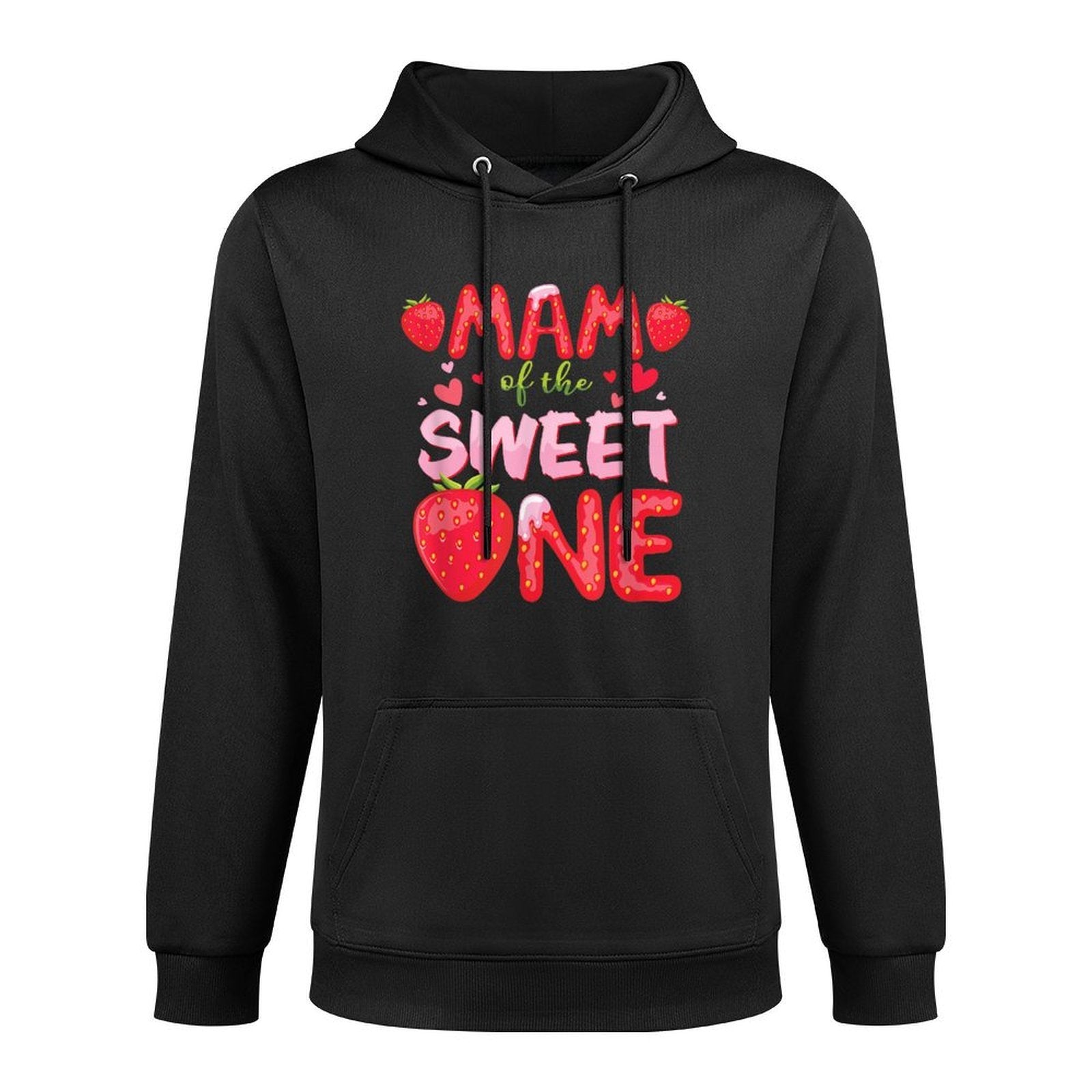 MAM Of The Sweet One Strawberry Birthday Family Party Shrink-Resistant Hoodie