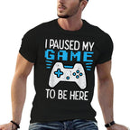 Paused My Game Gamer Controller Gaming Boys Kids Men Youth  Versatile T-Shirt