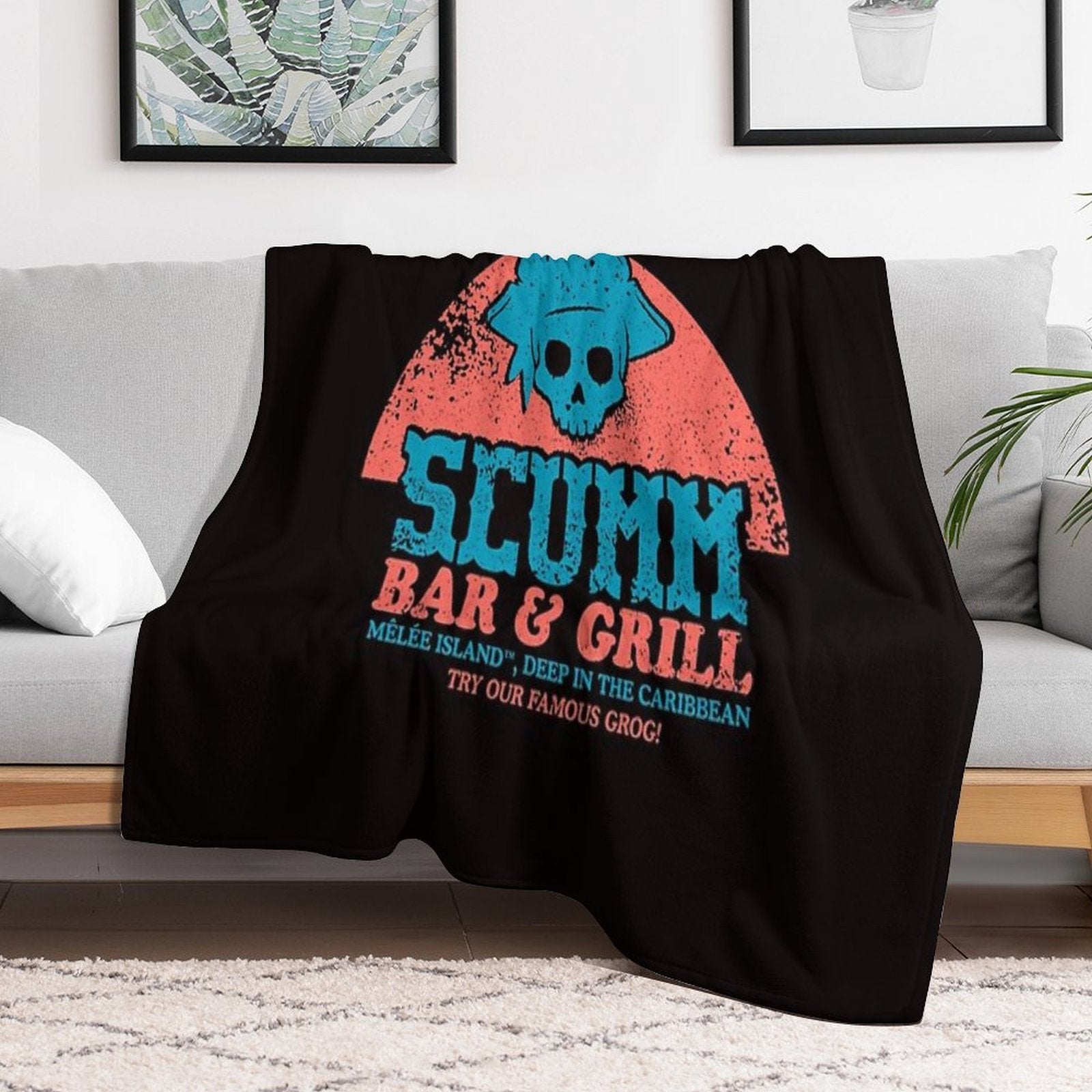 Scumm Bar Machine-washable Throw Blanket