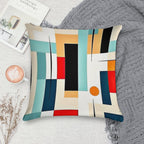 Mid-Century Modern Geometric Retro Abstract 1950's Classic Designs Soft Luxury Feel Throw Pillow