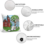 Toomer Auburn Soft Hidden Zipper Throw Pillow