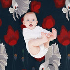 Bettas And Poppies Easy Care Throw Blanket