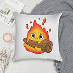Calcifer (Howl’s Moving Castle) Soft High-Density Material Throw Pillow