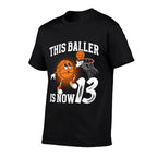 13th Basketball Birthday Thirteen Year Old Basketball Player Premium  Tagless Design T-Shirt