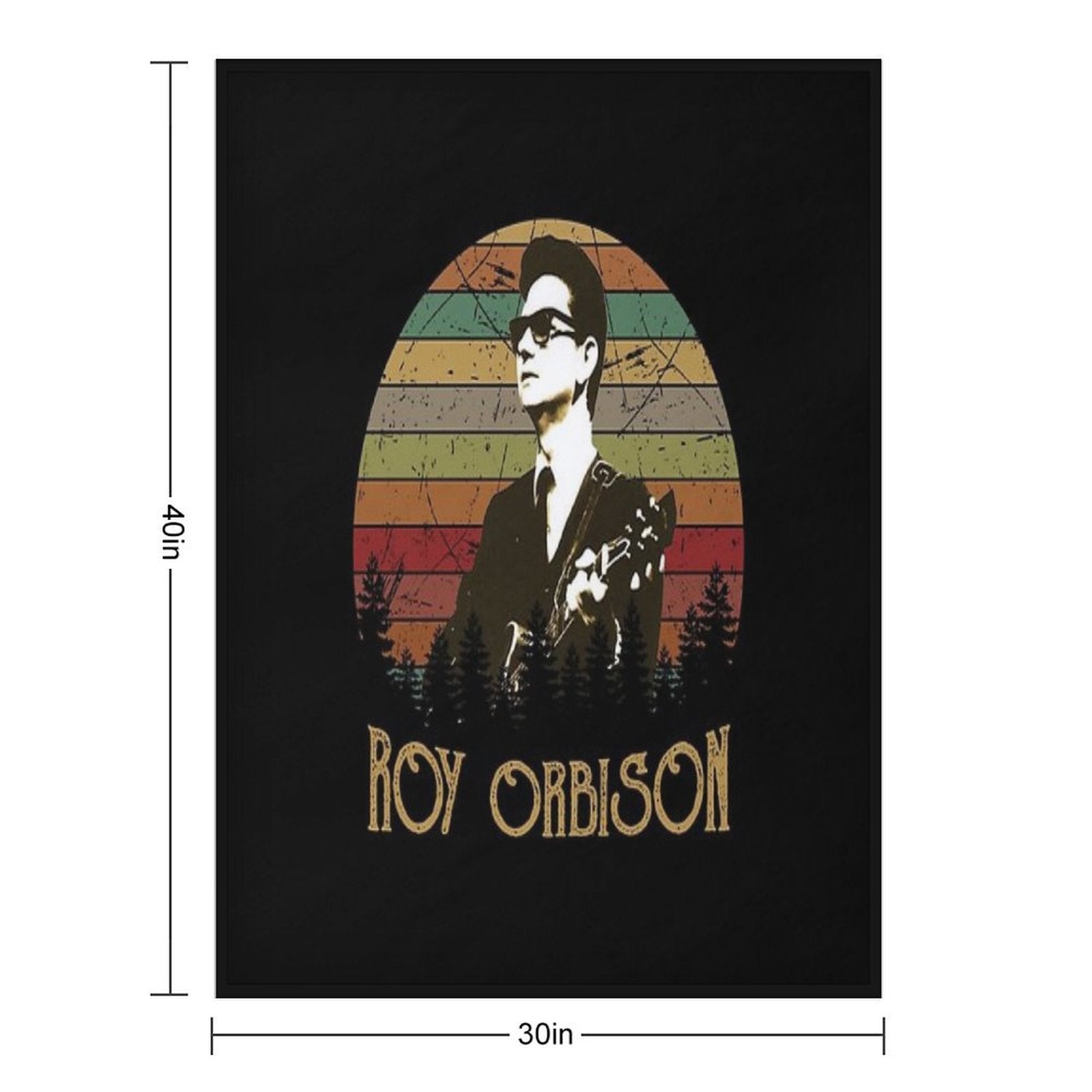 Roy Orbison Vintage Gift-ready Throw Blanket