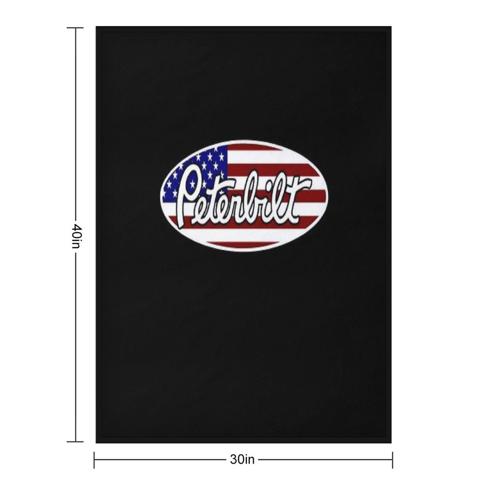 Peterbilt Travel-friendly Throw Blanket
