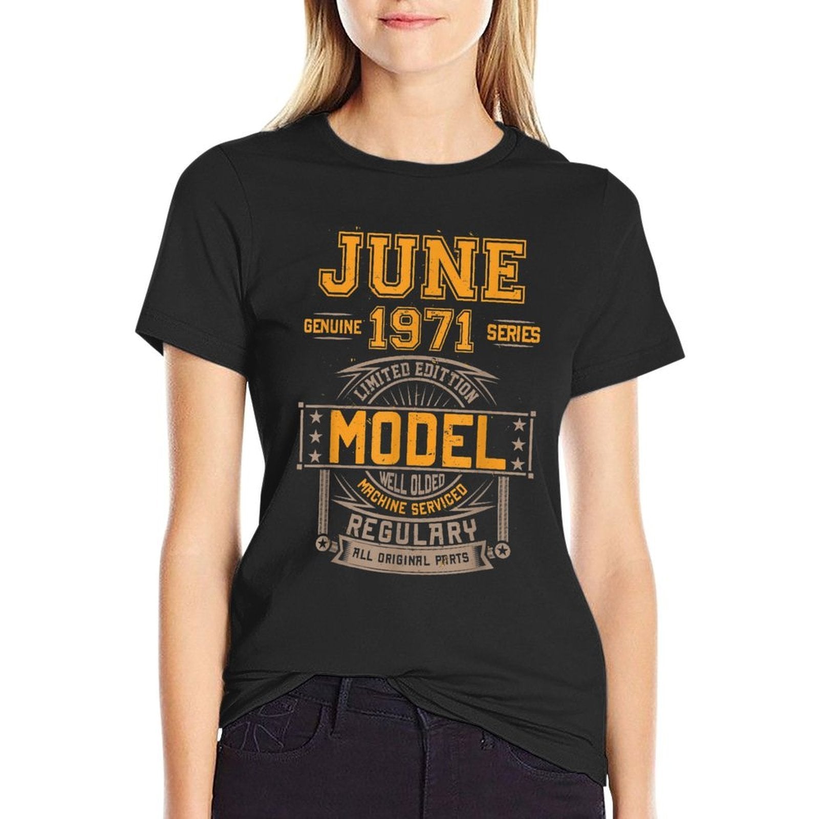 50 Years Old 50th Birthday Decoration June 1971  Affordable Price T-Shirt