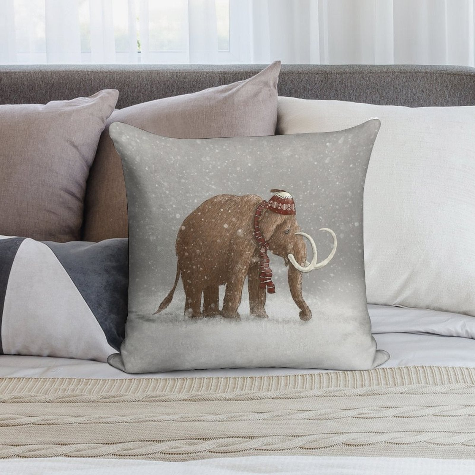 The Ice Age Sucked Soft Skin-Friendly Throw Pillow