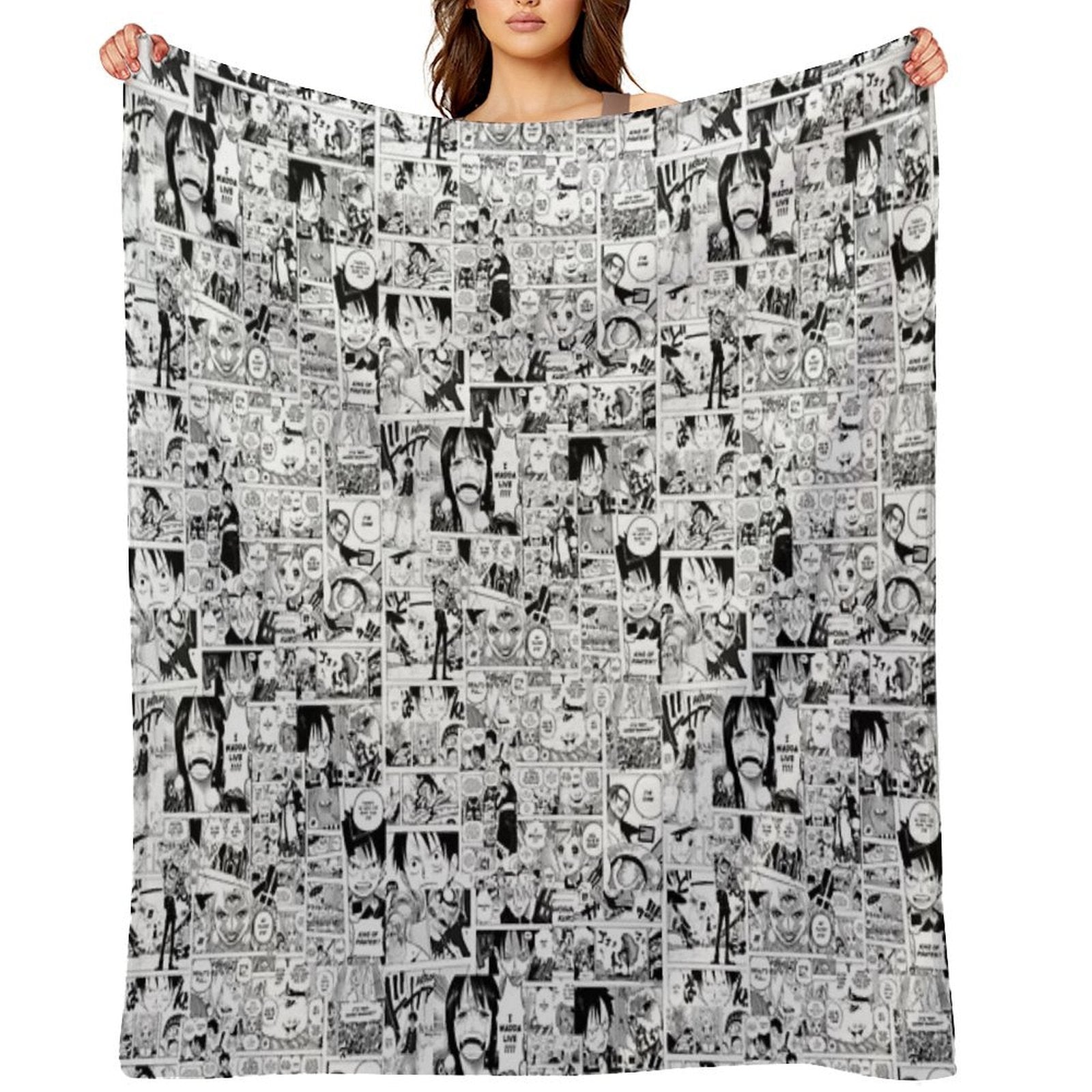 One Piece Manga Collage Comfort Throw Blanket