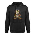 Frog Gamer Gaming Game Funny Graphic Cotton-Polyester Blend Hoodie