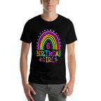 6 Year Old 6th Birthday Girl Rainbow  Slim-fit Cut T-Shirt
