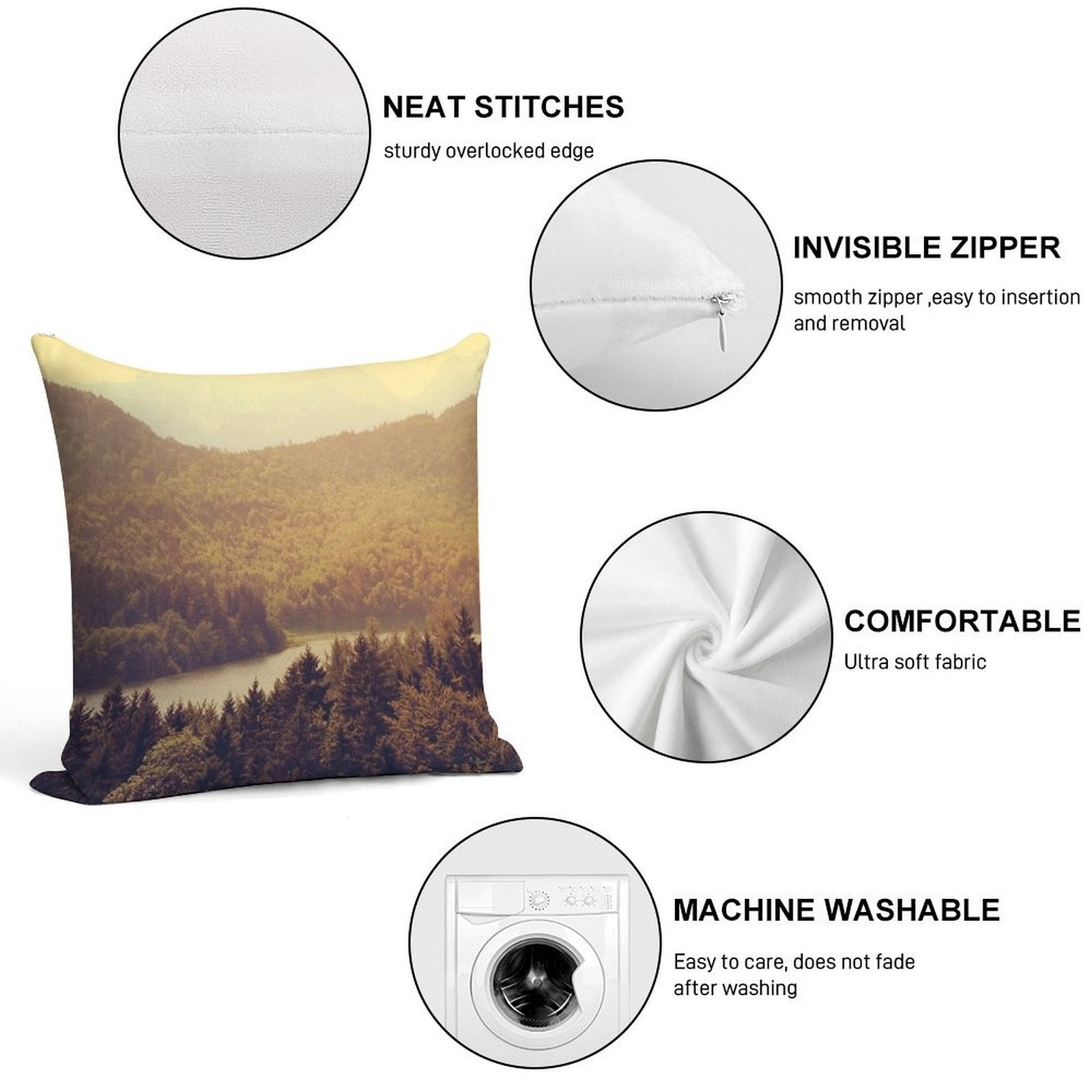 Austria Soft Multiple Sizes Throw Pillow