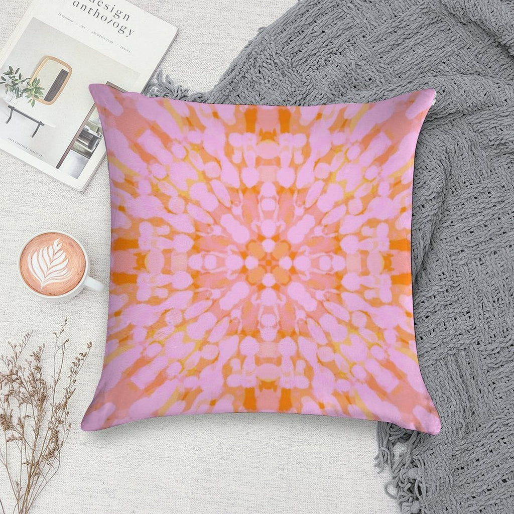 Dramatic Preppy Pastel Abstract Art Pattern. Soft Gift Ready Throw Pillow