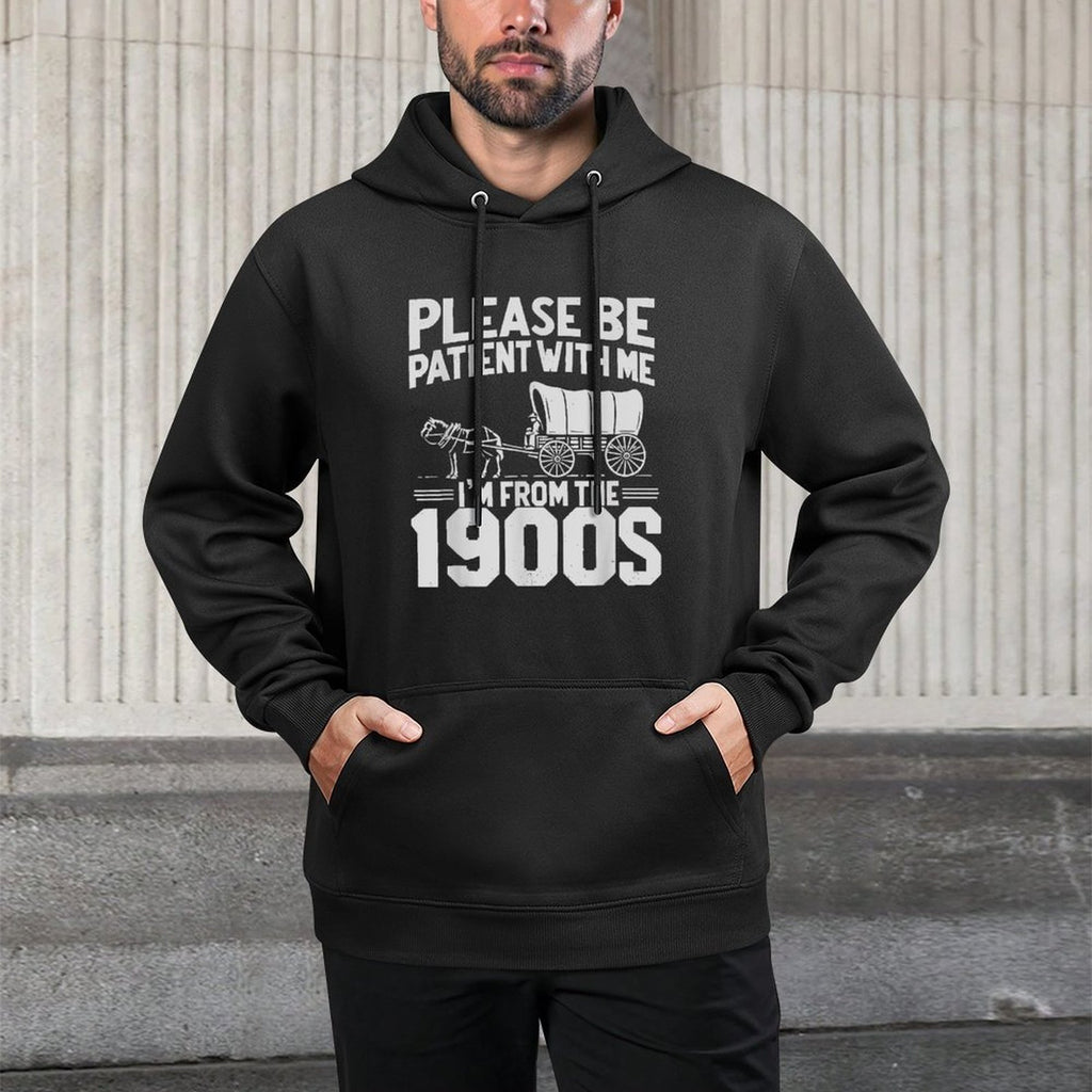 Please Be Patient I&#39;m From The 1900s Funny Over The Hill Kangaroo Pocket Hoodie