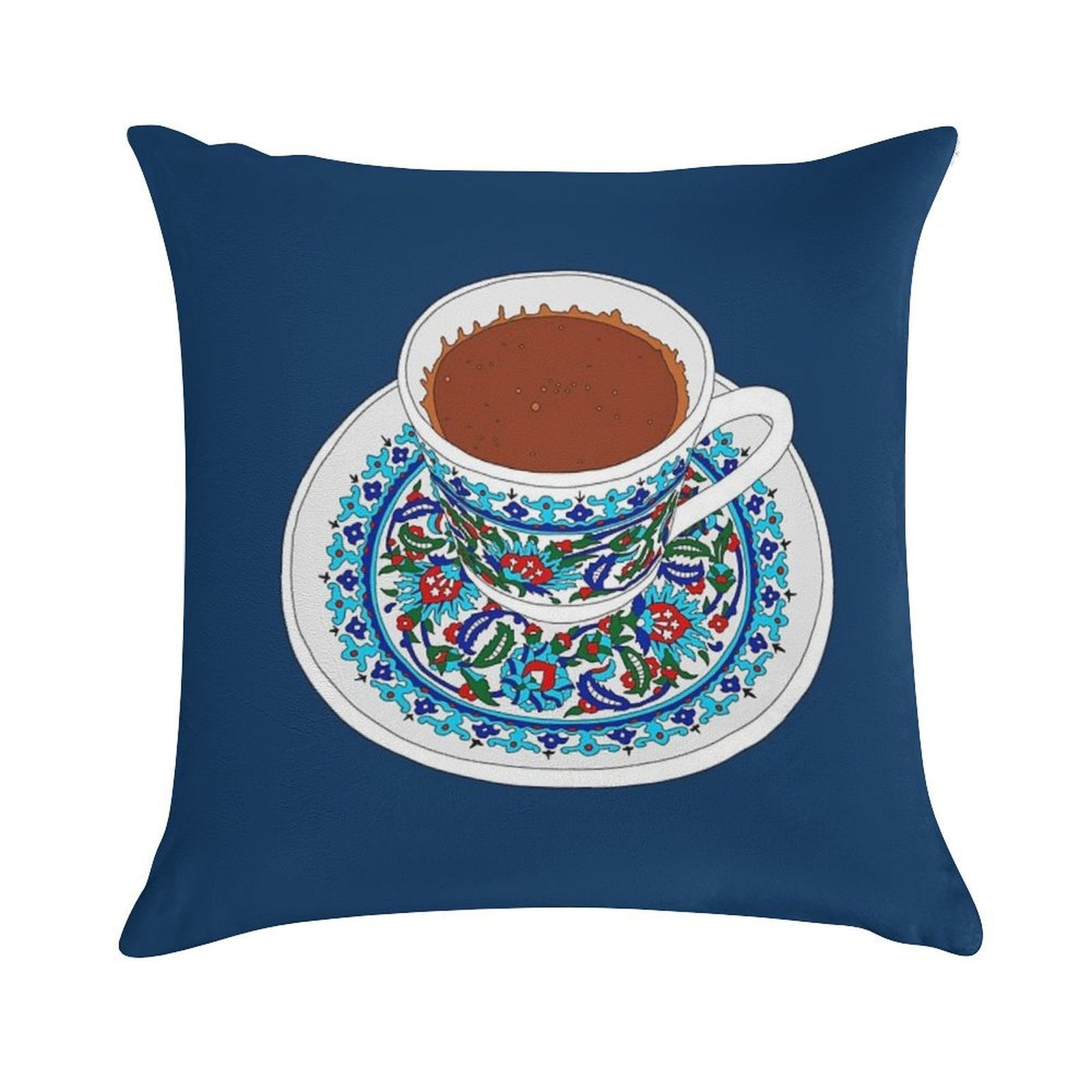 Turkish Coffee Soft Bedroom Essential Throw Pillow